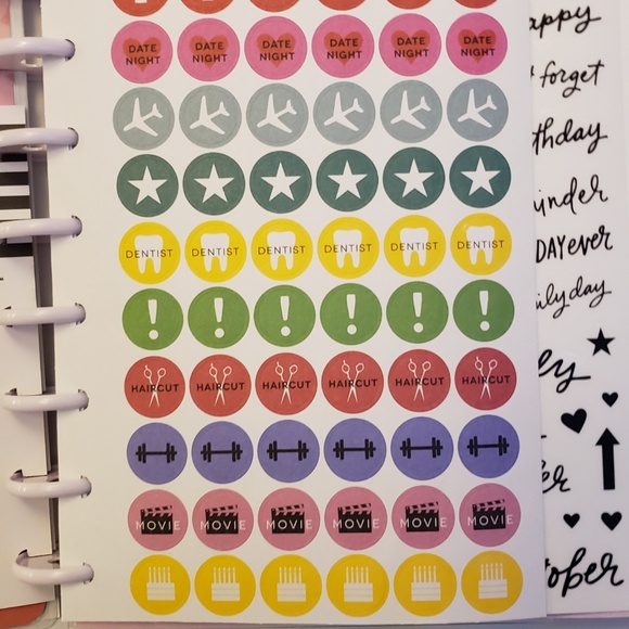 Happy Planner Classic Undated 12 Month white rings - Picture 4 of 8